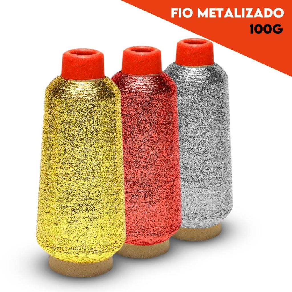 Fio Metalizado – Linha Para Bordar Cores Div