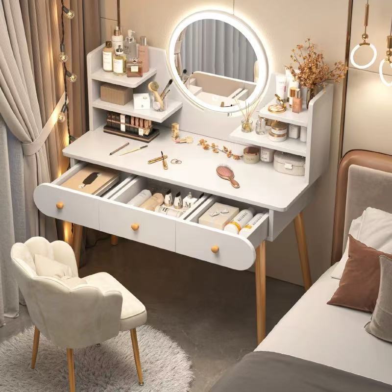 Penteadeira com espelho iluminado por LED e 3 gave