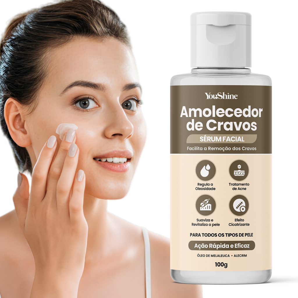 Amolecedor de Cravos YouShine 100g Sérum Facilita