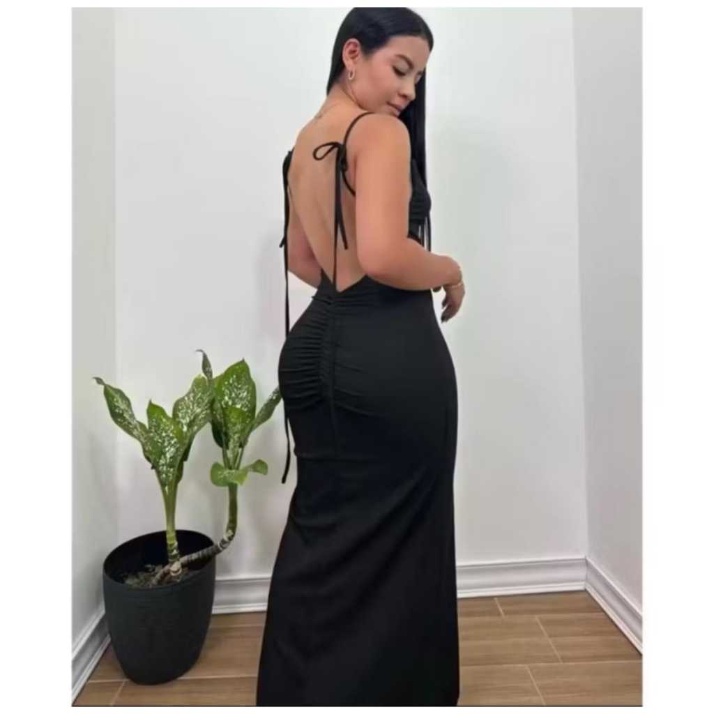 Vestido Modelador De Bumbum Costa Nua Suplex Premi