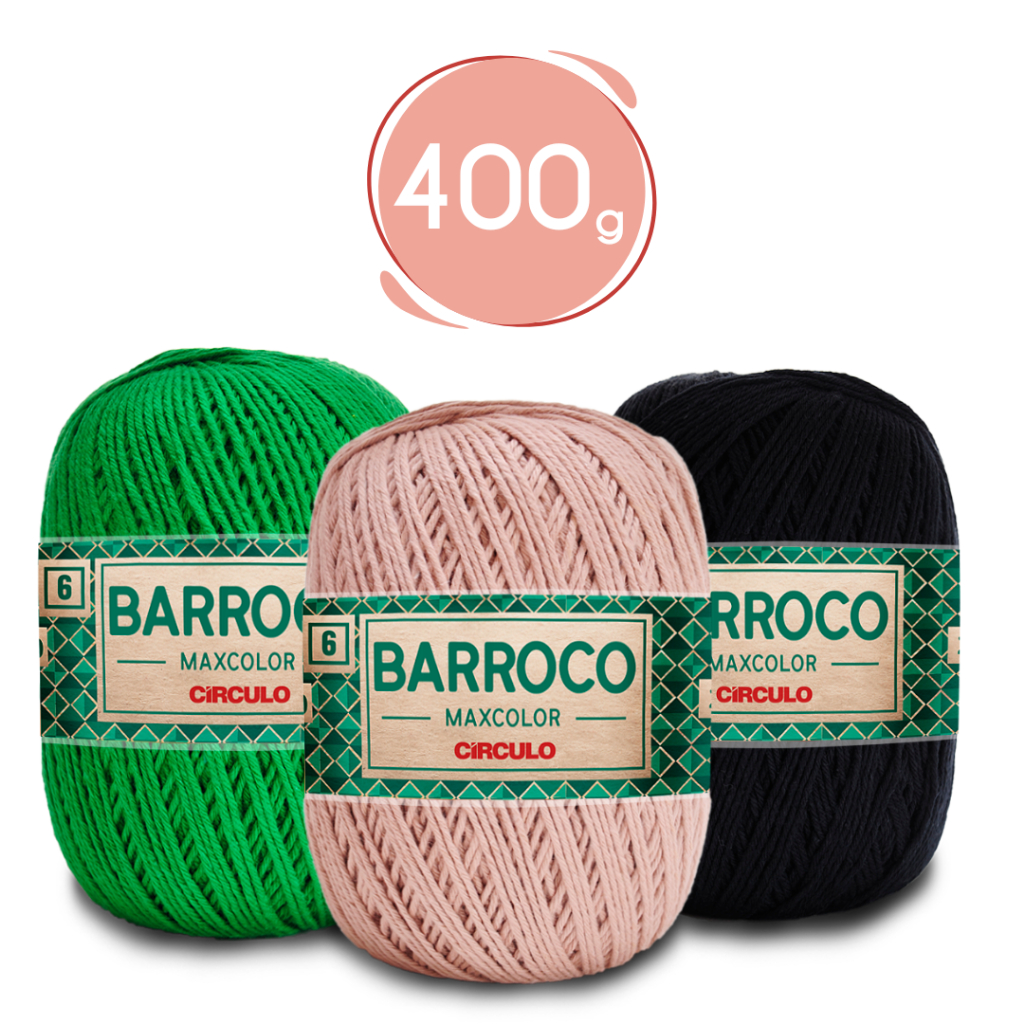 Fio Barroco Maxcolor  6 – 400g crochê tric�