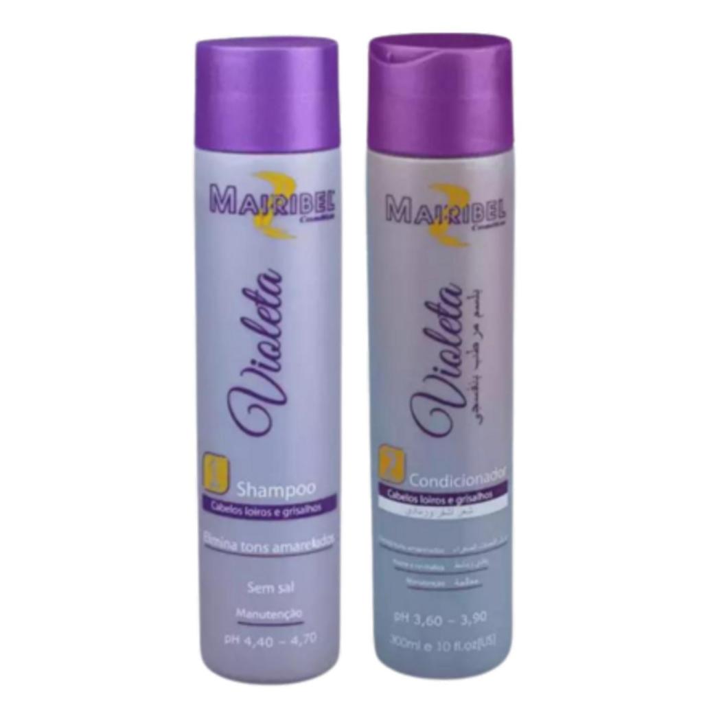 Kit Shampoo+condicionador Violeta Mairibel 300ml