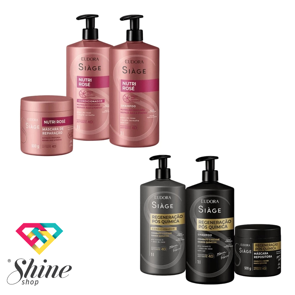 Shampoo litro com Pump / Condicionador litro com P