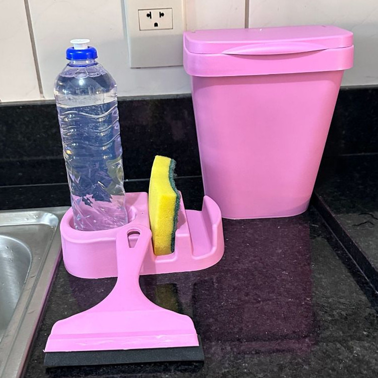 Kit Pia Multiuso Elegance Organizador de Pia 3 ou 