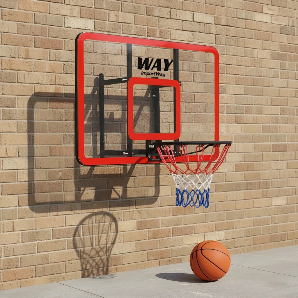 Tabela de Basquete 120x80cm Importway Aro Complet