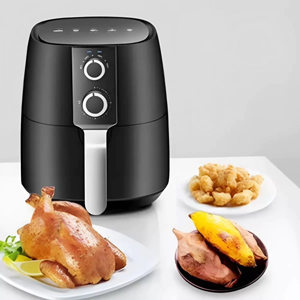 Fritadeira Airfryer Elétrica Com Timer 4,5L Preto