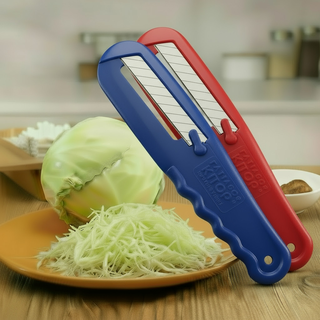 Kit 2 Fatiadores para Couve e Legumes Fácil de Us