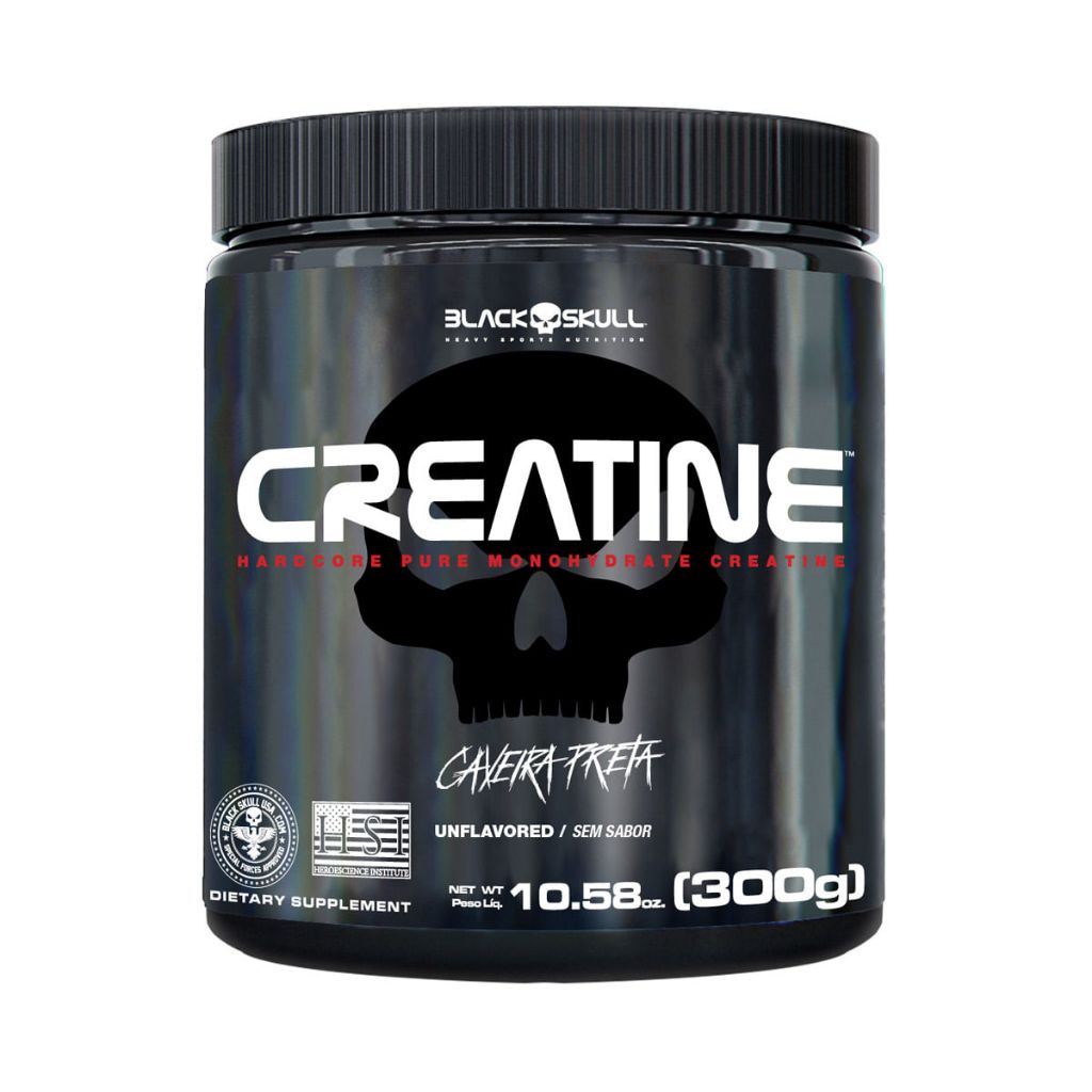 Creatina Pura 300g – Black Skull