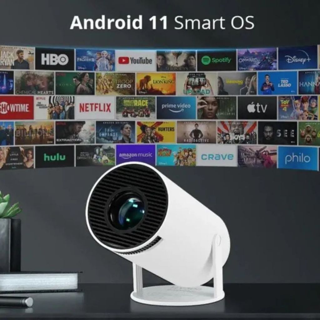 Projetor 4K HD 150 Polegadas Celular, Tv B0x, Xbox