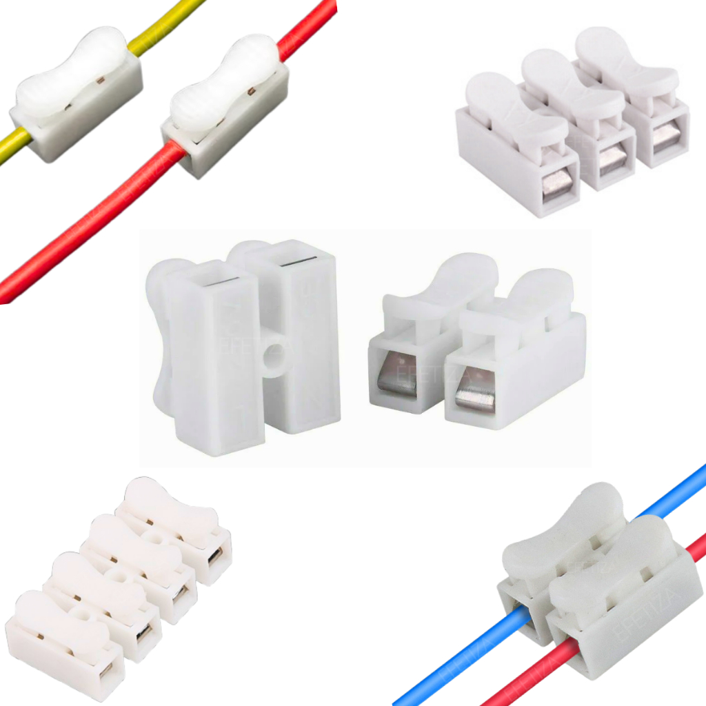 Kit Conector de Fio C/ Pressão Emenda Dupla Sem S