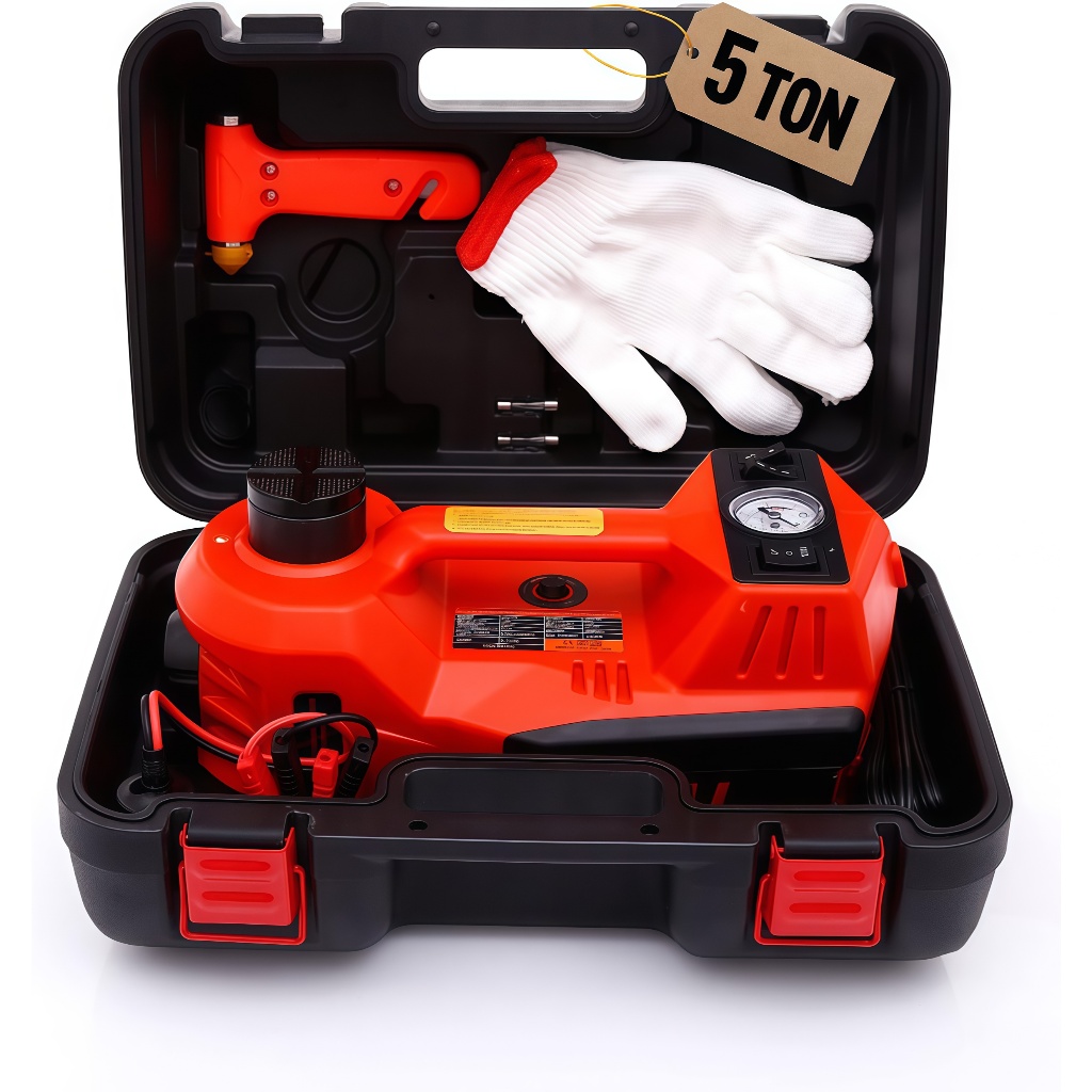Kit De Macaco Elétrico Para Carro 5t 12v Caixa de