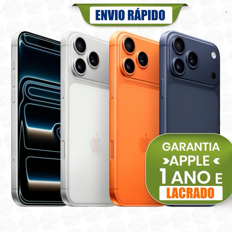 Novo iPhone 17 Pro Max e 17 PRO 1TB /512GB /256GB 