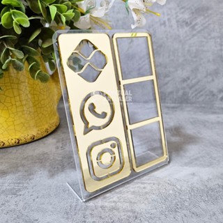 Placa Pix 3 Em 1 QR Code em Acrílico Loja Balçã