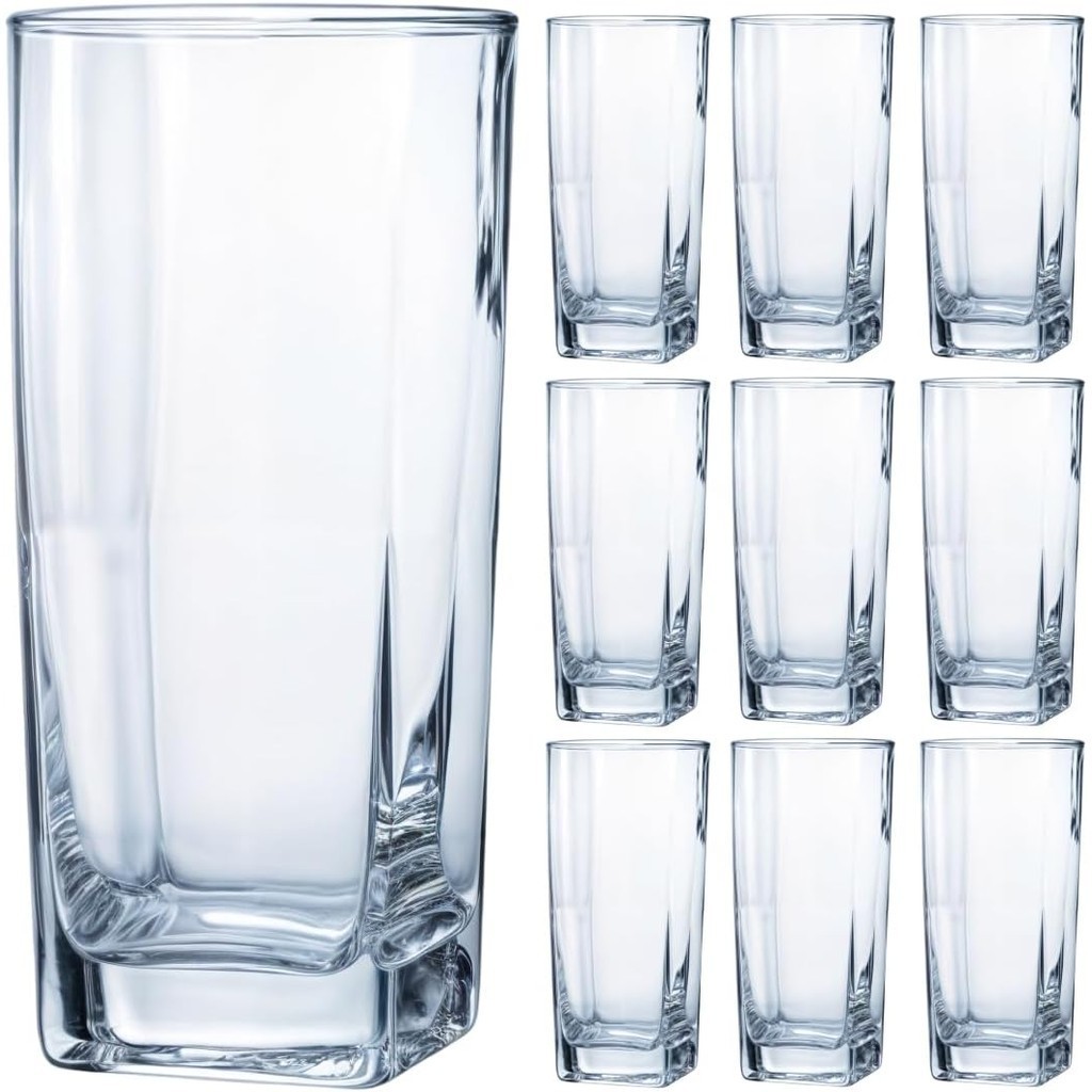 Copos Quadrado Texas Vidro 290ml – 6 Unidade