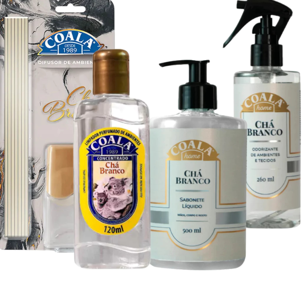 Kit Aromático Coala Home Chá Branco  Escolha Sua