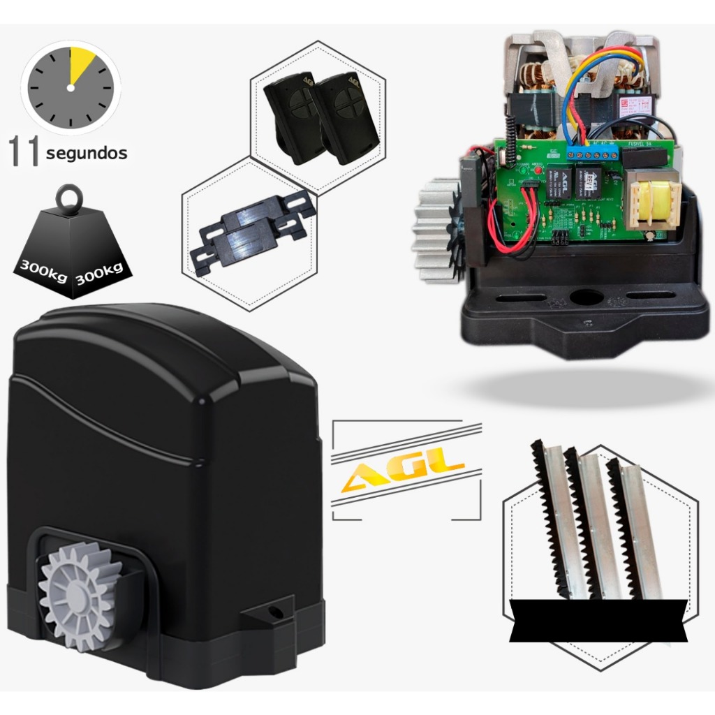 Kit Motor Potão Deslizante Eletronico de Correr A