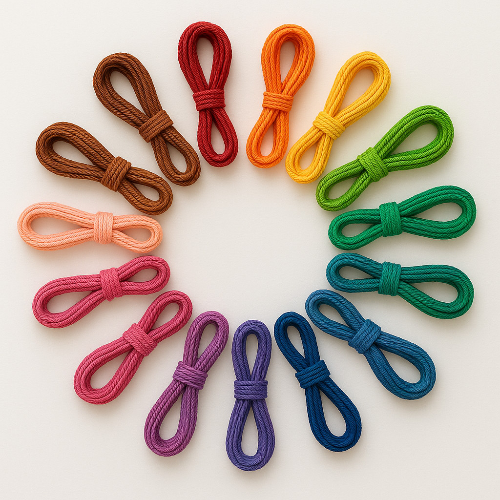 Kit 50 Metros 5 Cores Fio Cordão Encerado Artesan