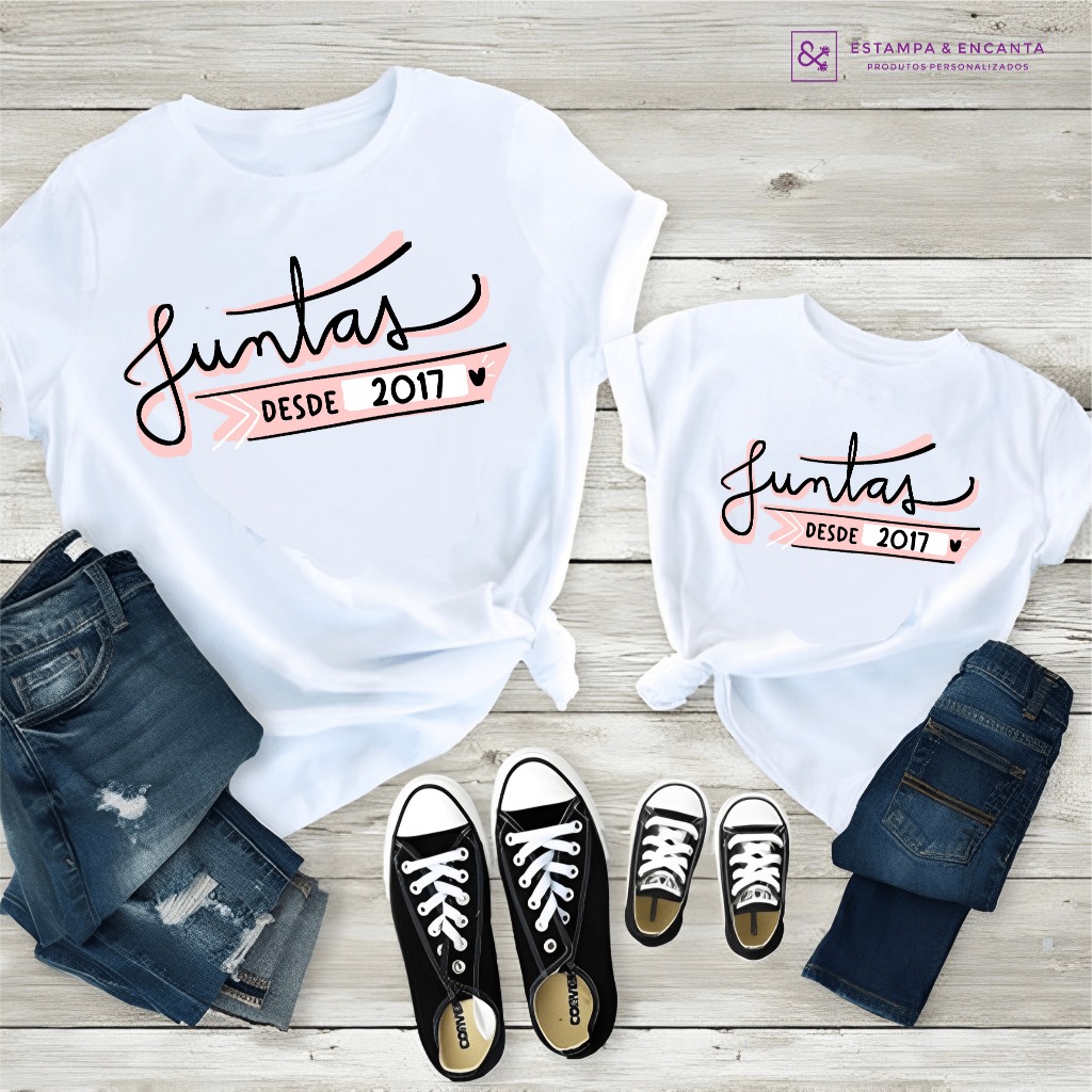Camisetas Mãe e Filha Kit Tal Mãe Tal Filha Junt