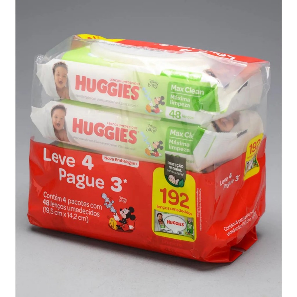 Kit Lenços Umedecidos HUGGIES CLASSIC 1X48 –
