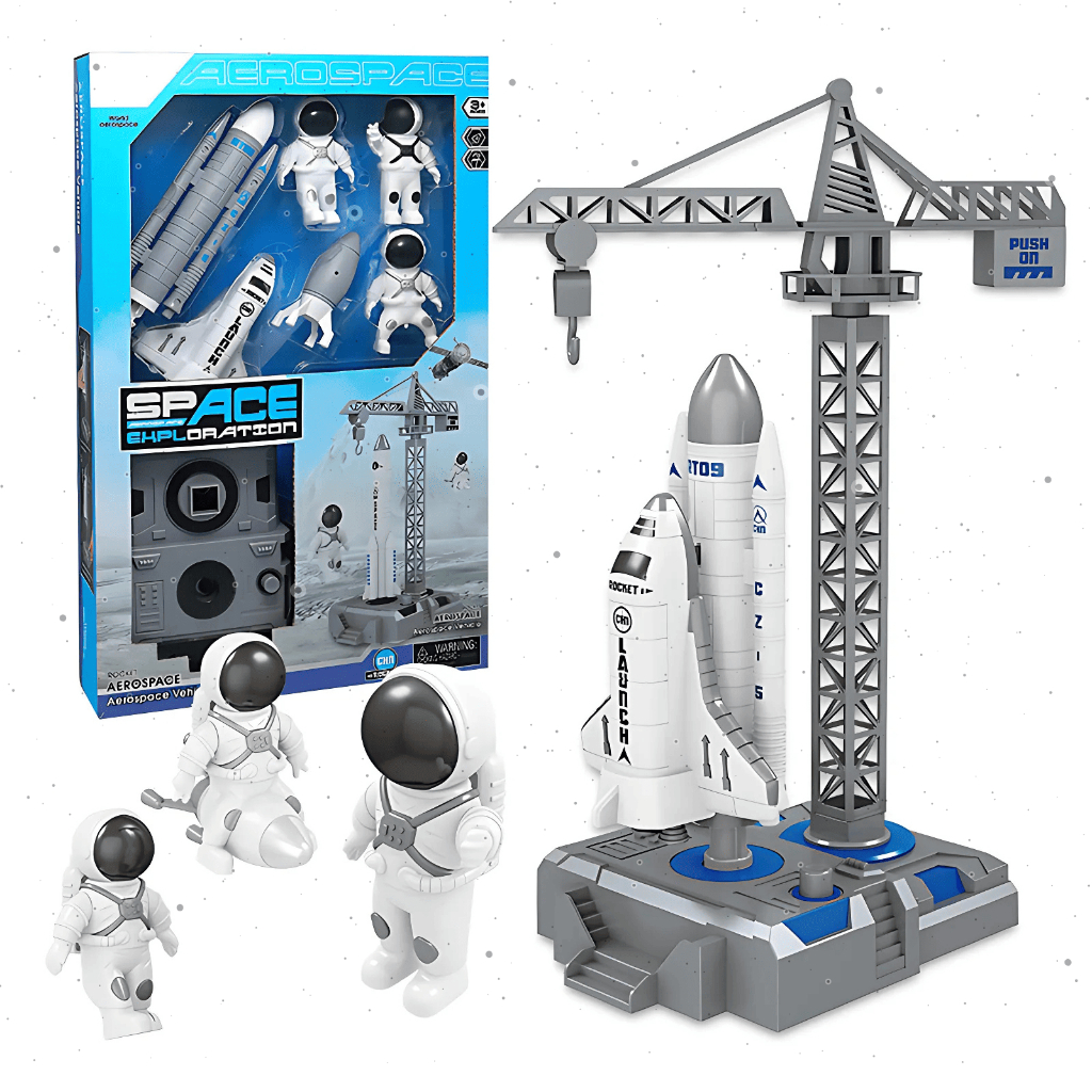 Lança Foguete Nave Espacial Brinquedo Astronauta 