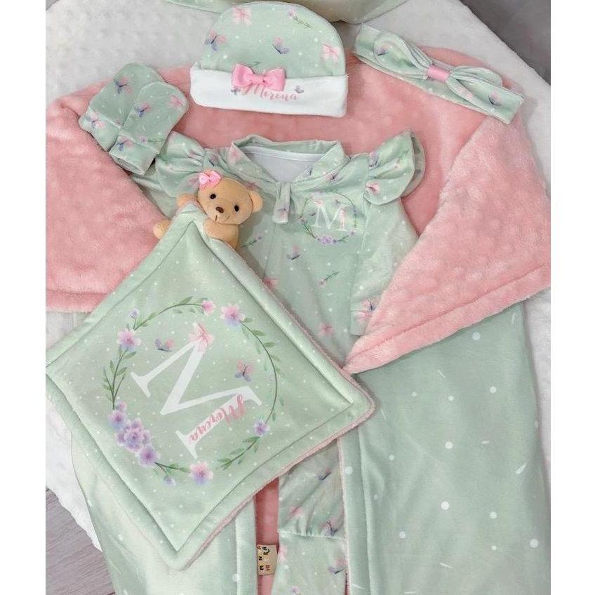 Kit Saída Maternidade Personalizada com o NOME DO