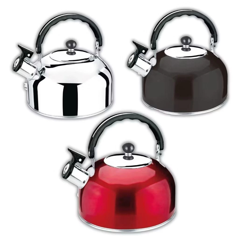 Chaleira Inox com Apito 2L  Tampa e Alça Resisten