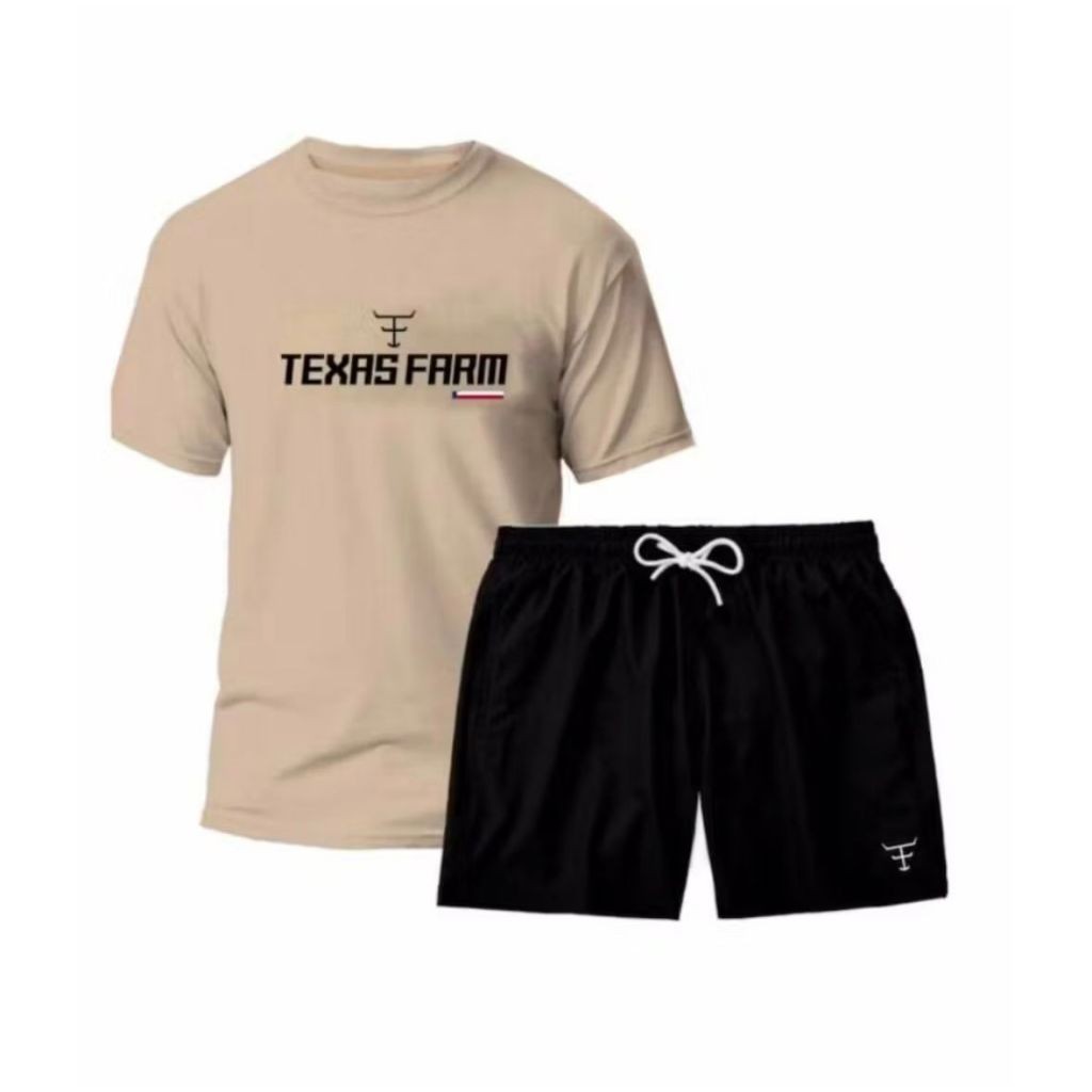 Kit Camiseta Camiseta TEXAS FARM Algodão + Short 