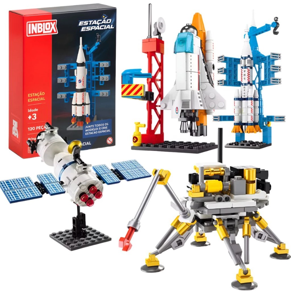 Estação Espacial Blocos de Montar Inblox Espaço