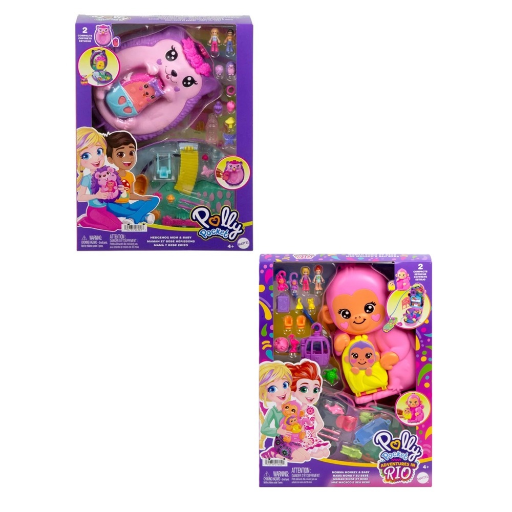 Playset Polly Pocket Mãe e Bebê – Mattel