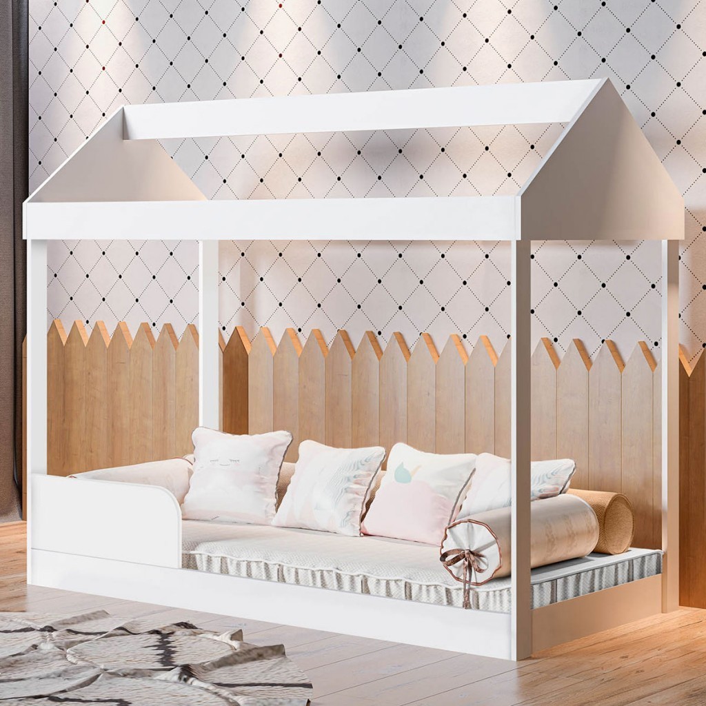 Cama Infantil Montessoriana Branco – Gabriel