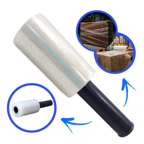 4 Rolos Filme Stretch C/ Cabo Adaptador (10cm) 100