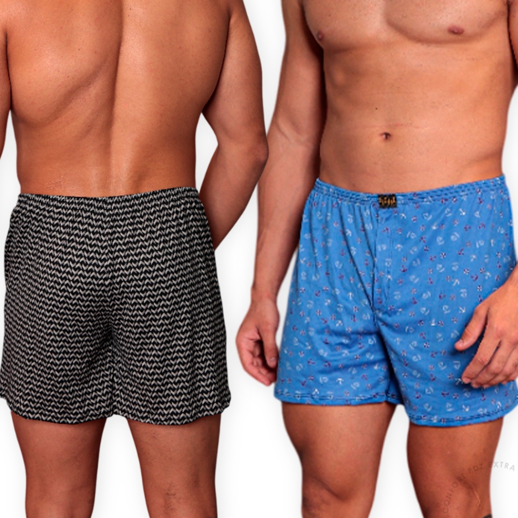 Kit Samba Canção Masculino Short de Dormir Confo