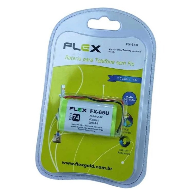 BATERIA PARA TELEFONE 600mAh FLEX TIPO 74 FX-65U