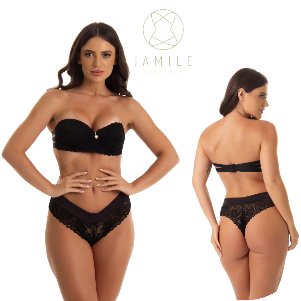 Conjunto Lingerie Tomara Que Caia Renda Sexy | Sut