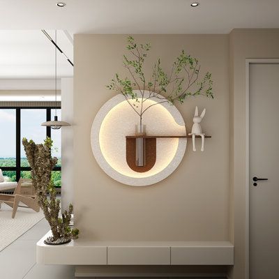 Quadro decorativo iluminação Led Lotus Decor Q9 