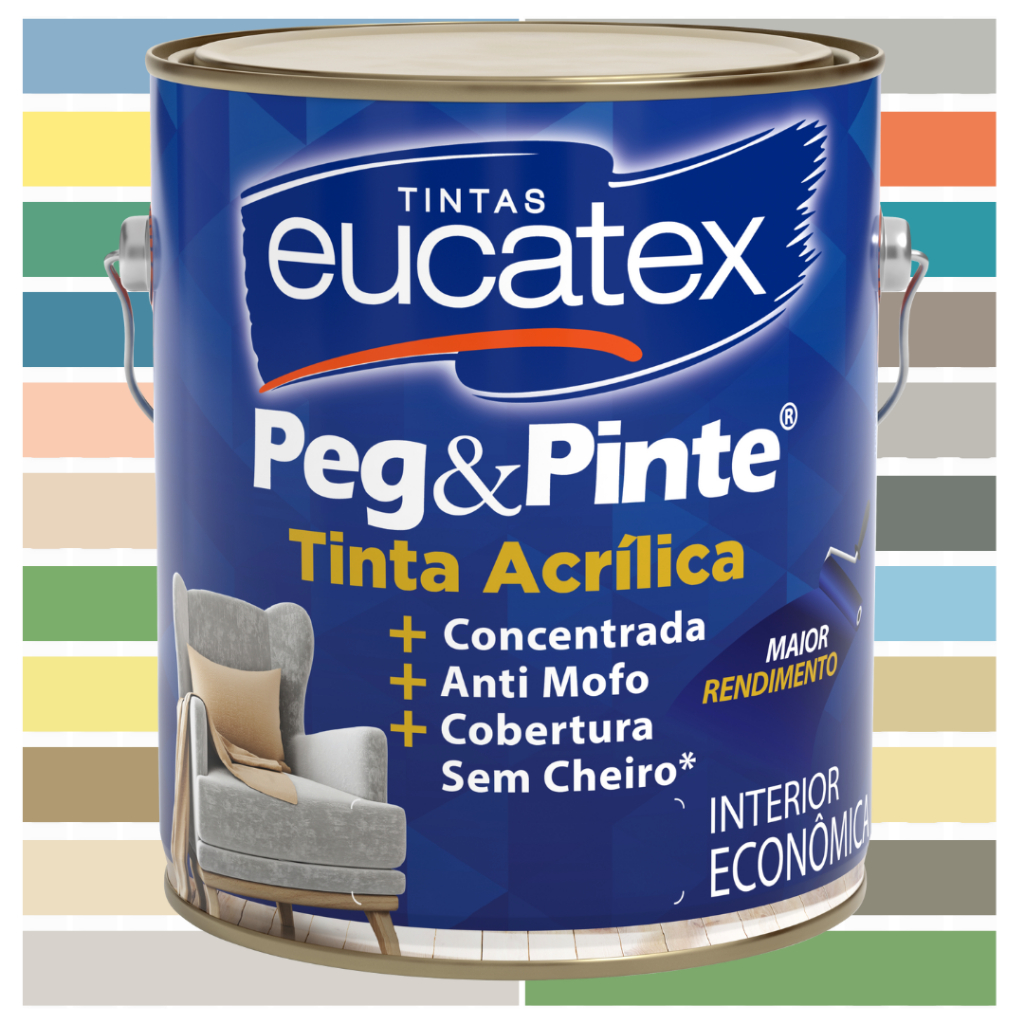 Tinta Acrílica Peg Pinte Econômica Antimofo Pare