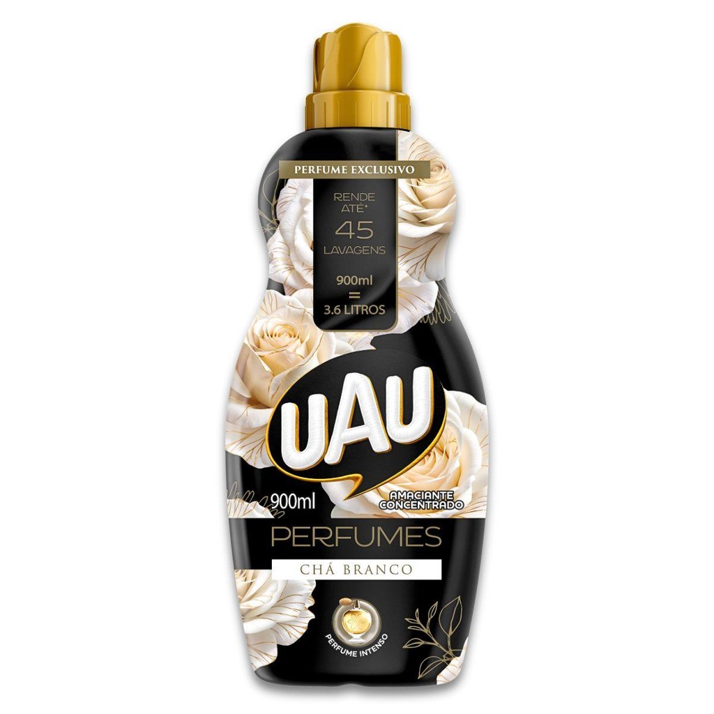 Amaciante Concentrado 900ml UAU Perfume Chá Branc