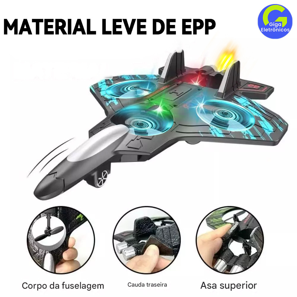 Drone de Combate EVA com Longa Autonomia, 4 Motore