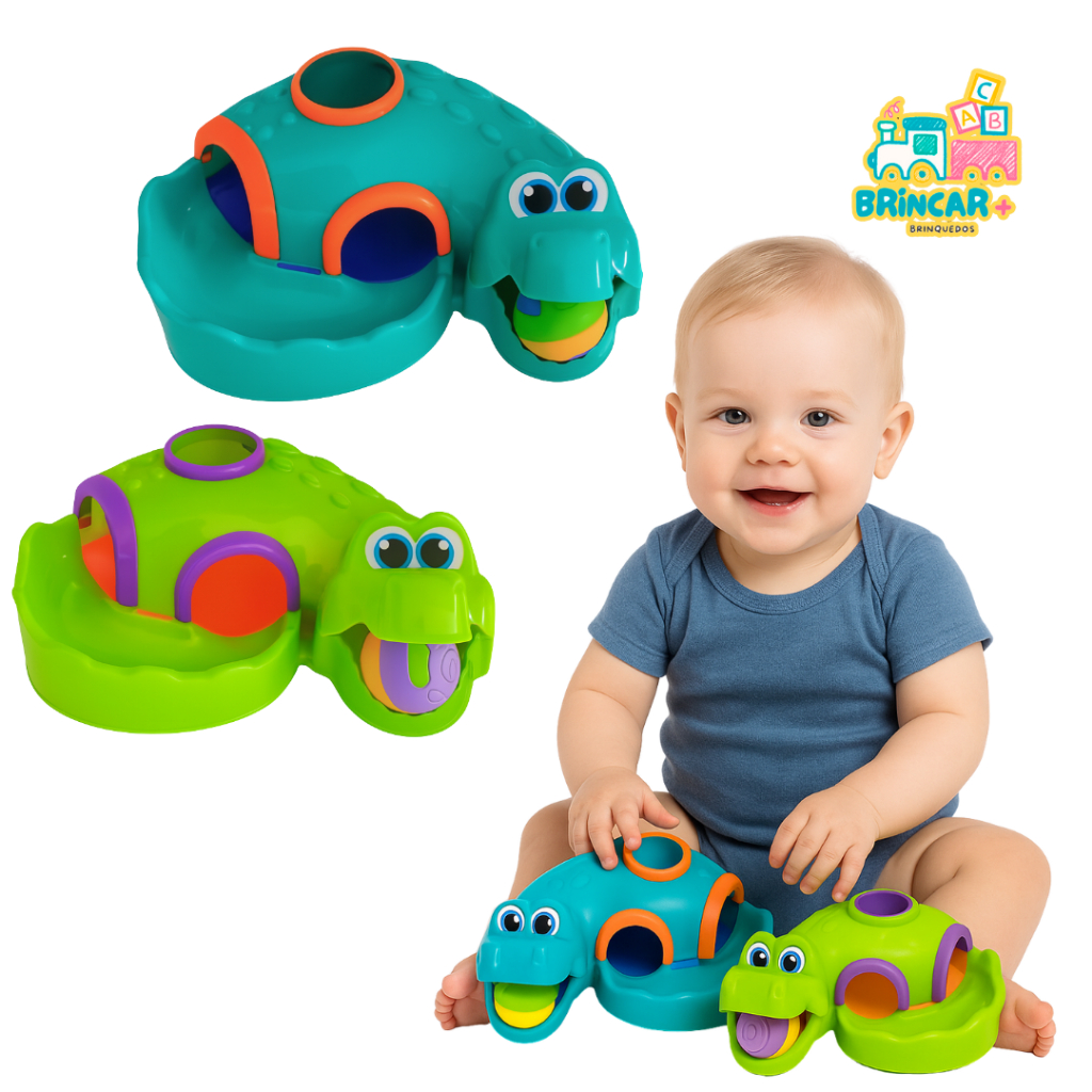 Brinquedos Educativos Croco Ball Bolinha Colorido 