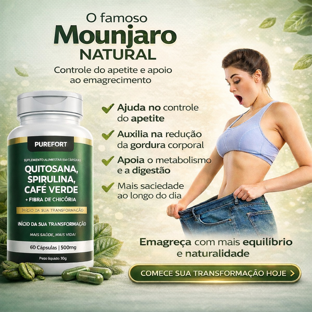 Quitosana + Spirulina + Psyllium + Fibra de Chicó