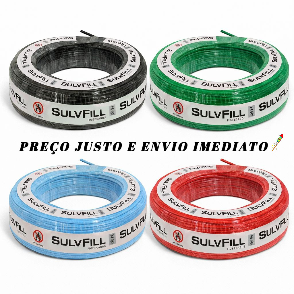 Fio Elétrico Cabo Flexível 2,5 mm Rolo de 30 met