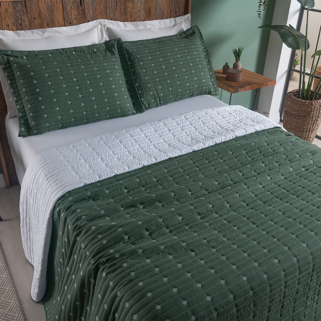 Colcha Cama Casal Queen Solteiro King 200 fios Dec