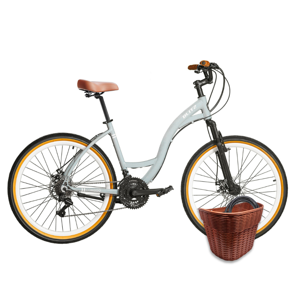 Kit Bicicleta Aro 26 BLITZ Comodo Urbana 21v + Ces