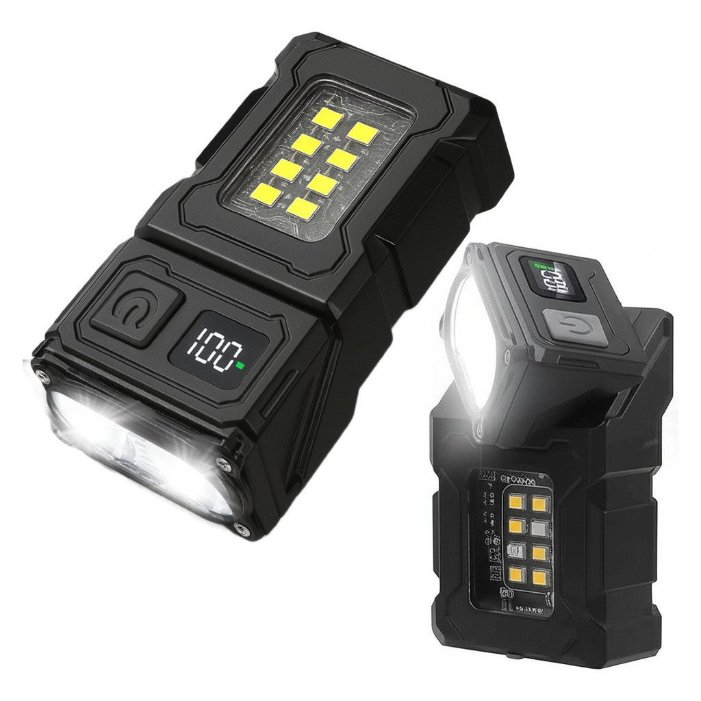 Lanterna Tática Recarregável Magnética C/ Ima L