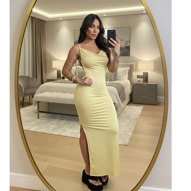 Vestido Maitê Longo Chique Suplex Premium Regulag