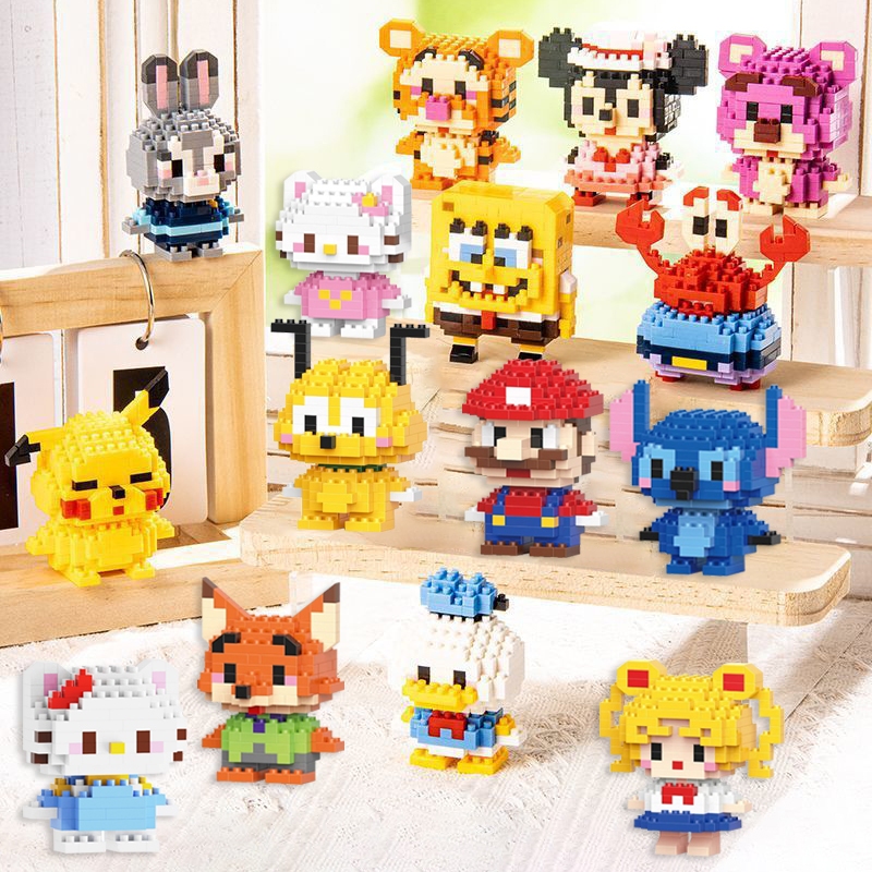 Kit Blocos de Construção Mini bricks Blocks Mont