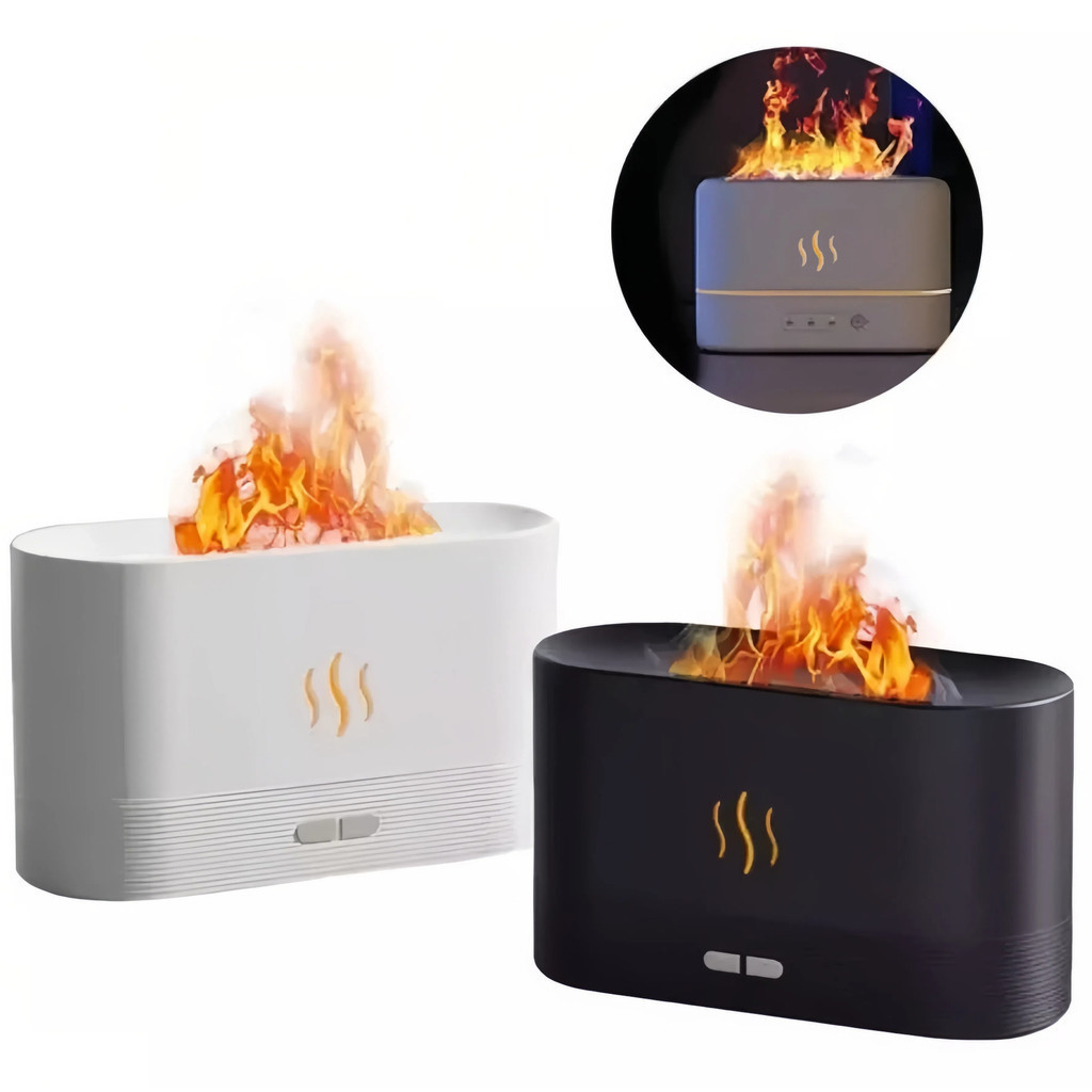 Umidificador de Chama com Difusor de Óleo Essenci