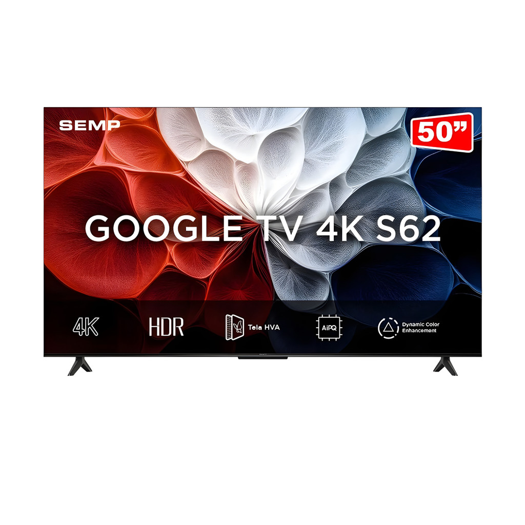 Smart TV Semp 50 LED 4K UHD Wi-Fi Android TV HDR10