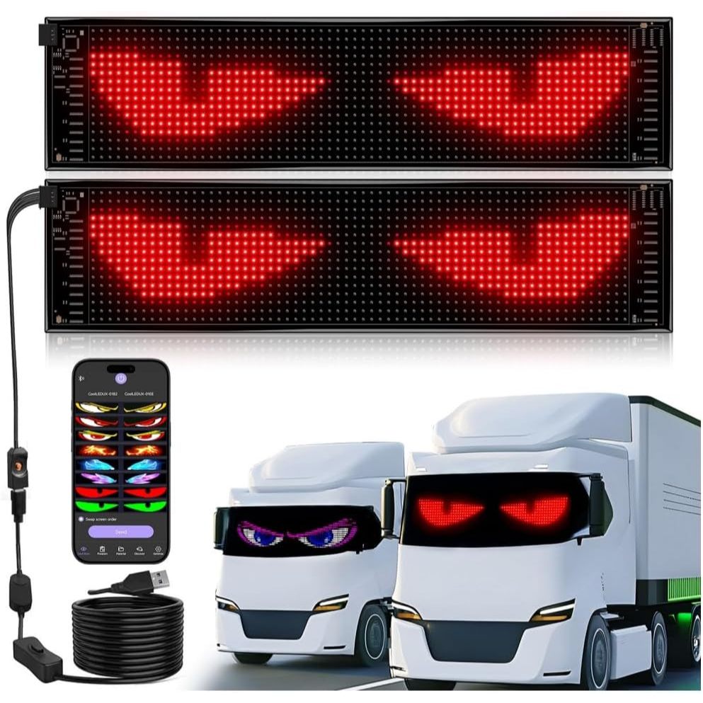 Kit 2 LZ LED Devils Eye 60x12cm sincronização-ap