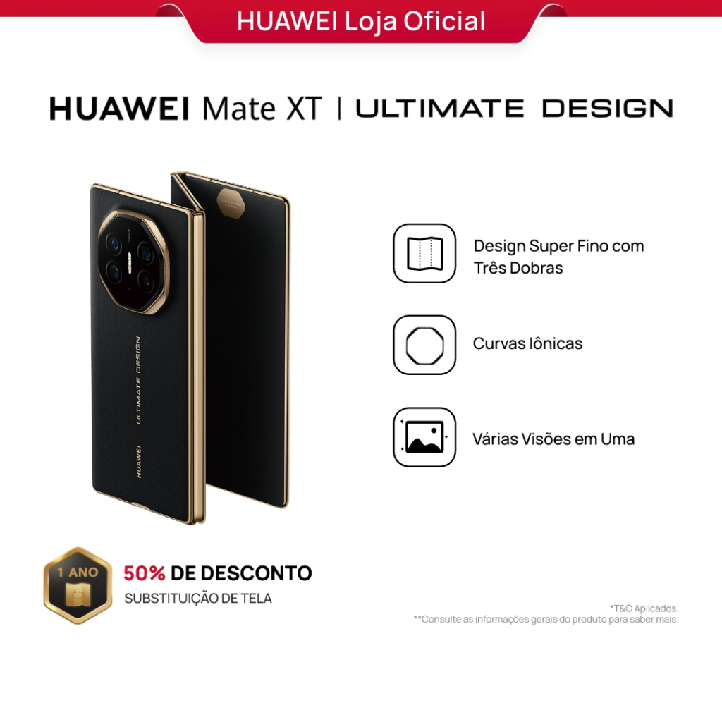 Smartphone HUAWEI Mate XT ULTIMATE DESIGN Celular 